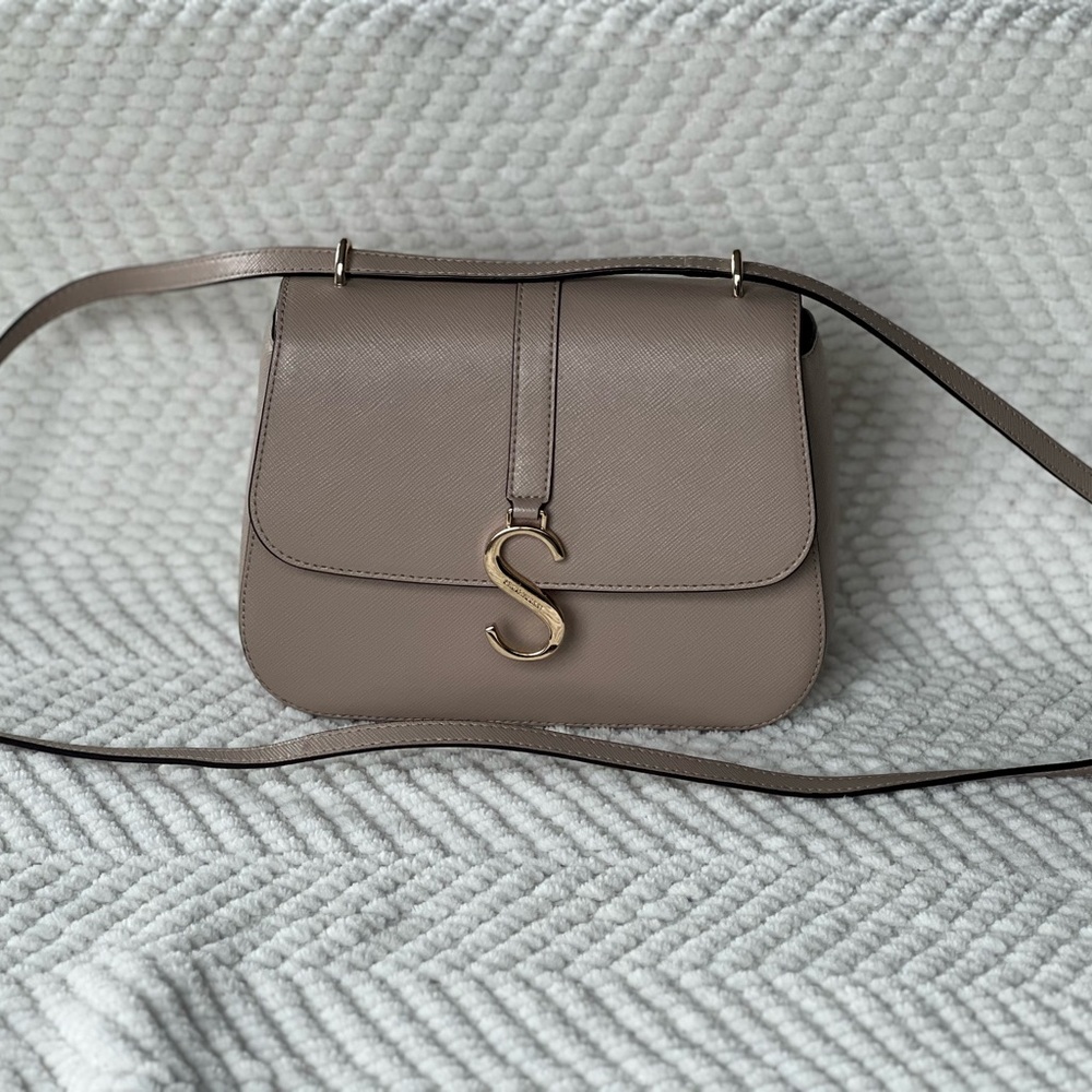 Strathberry Cappuccino Shoulder Bag with Gold Accent - Picture 4 of 16
